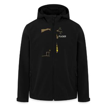 Giraffe Hangman Fuck RAHMENLOS Geschenk - Recycelte Männer Softshell-Jacke von Stanley/Stella - Schwarz - Vorne - AI Model Male 185 light (185cm)