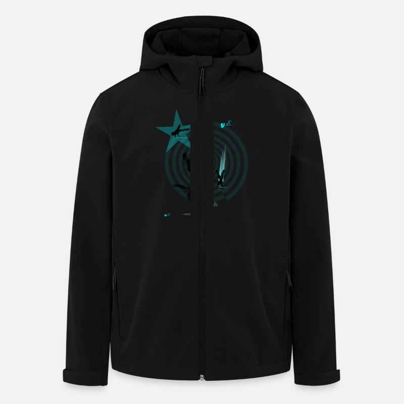 Breakdancer - Recycelte Männer Softshell-Jacke von Stanley/Stella - Schwarz