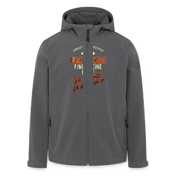 JGA BRAEUTIGAM - Fußball Torwart - finden eine - Recycelte Männer Softshell-Jacke von Stanley/Stella - Schwarz - Vorne - AI Model Male 185 light (185cm)