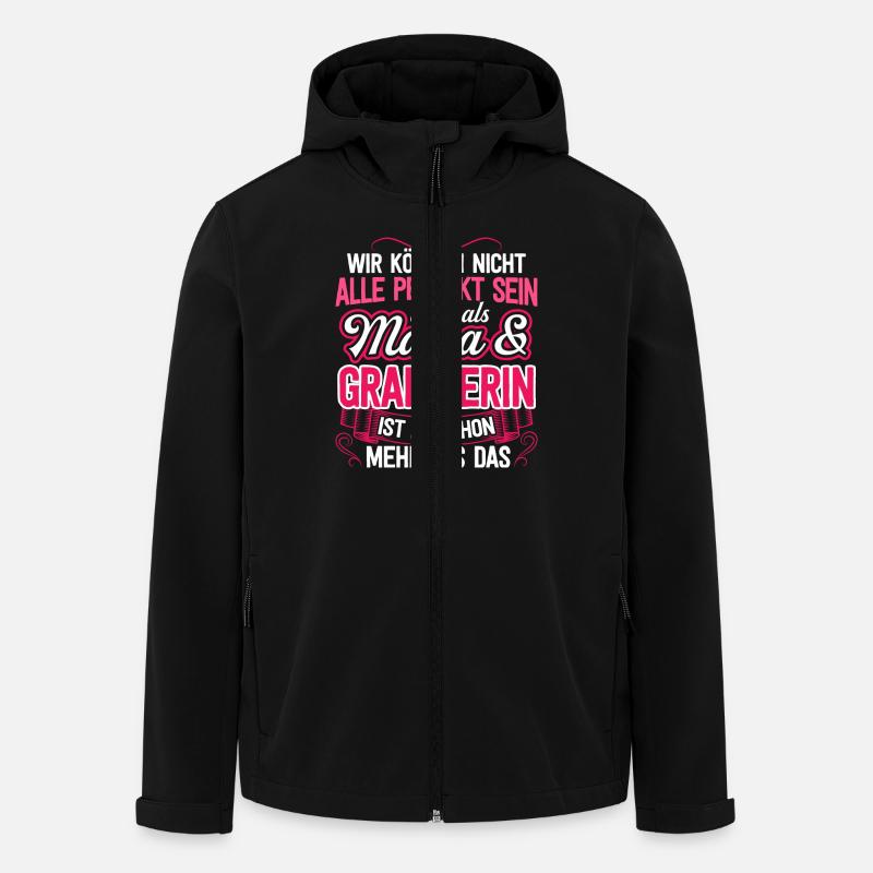GRAFIKERIN - Mama - Recycelte Männer Softshell-Jacke von Stanley/Stella - Schwarz