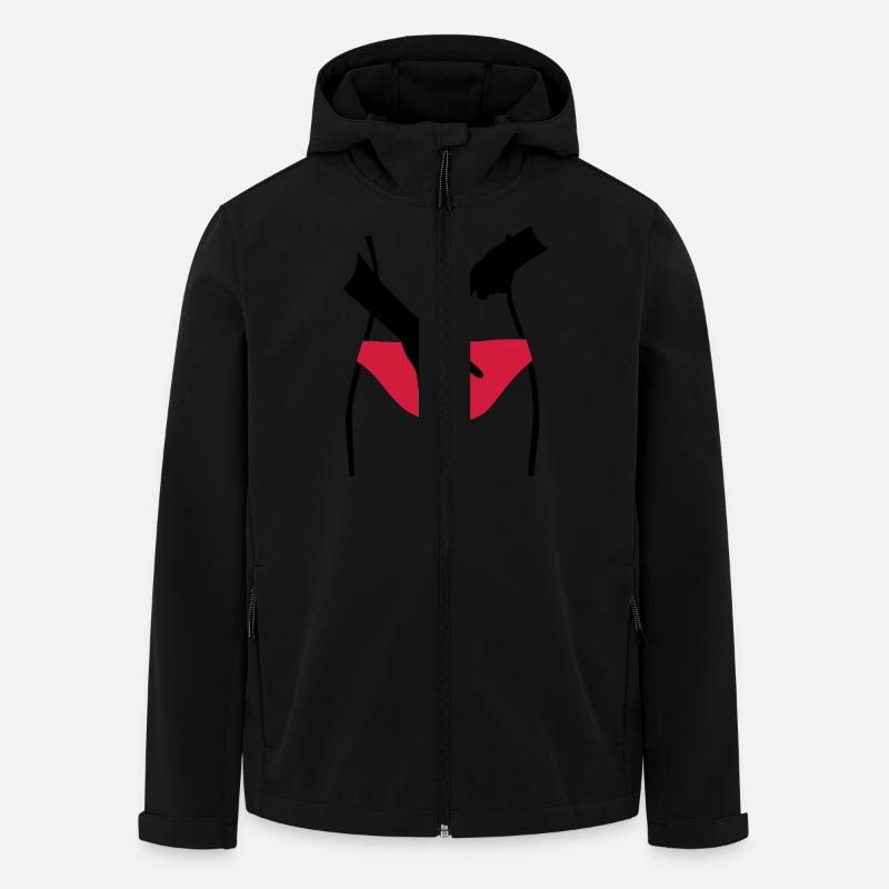 Beach volley - Veste softshell homme en polyester recyclé Stanley/Stella - noir