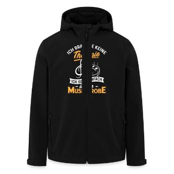 Musiker Musikschule Musikprobe Therapie Musikerin - Recycelte Männer Softshell-Jacke von Stanley/Stella - Schwarz - Vorne - AI Model Male 185 light (185cm)