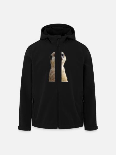 Erdmännchen Foto - Recycelte Männer Softshell-Jacke von Stanley/Stella - Schwarz