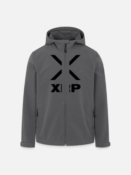 xrp_logo - Men’s Recycled Softshell Jacket by Stanley/Stella - black