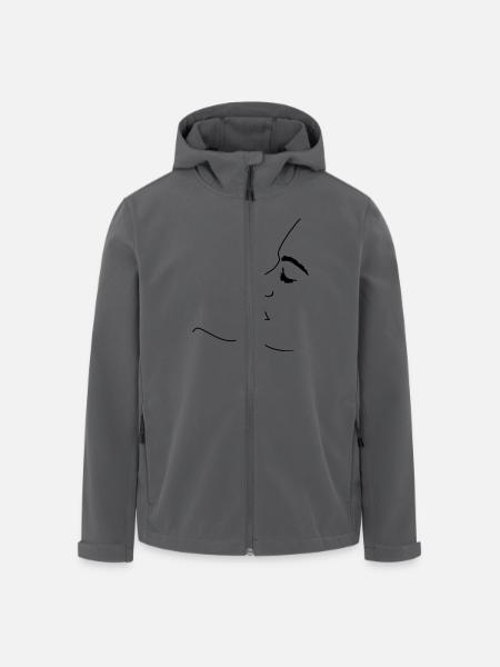 Kiss lips mouth kb2 - Men’s Recycled Softshell Jacket by Stanley/Stella - black