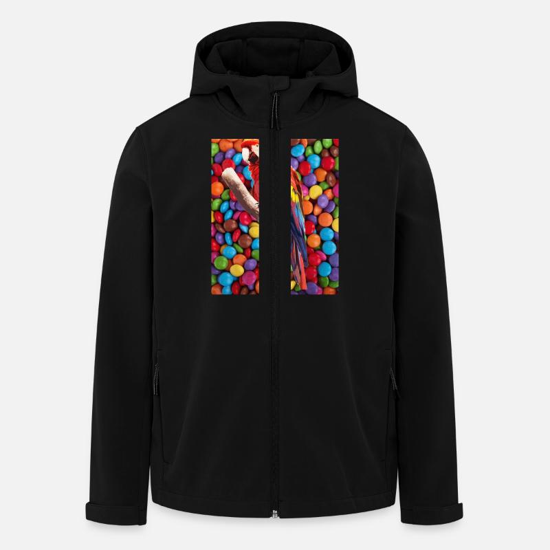 Perroquet - Veste softshell homme en polyester recyclé Stanley/Stella - noir