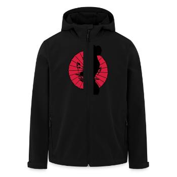Geisha - sexy women silhouette - Men’s Recycled Softshell Jacket by Stanley/Stella - black - Front - AI Model Male 185 light (185cm)