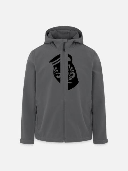 BEMBEL | Frankfurt Motive - Recycelte Männer Softshell-Jacke von Stanley/Stella - Schwarz