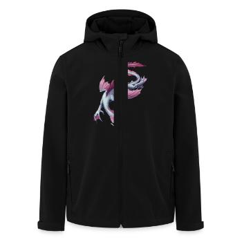water dragon - Recycelte Männer Softshell-Jacke von Stanley/Stella - Schwarz - Vorne - AI Model Male 185 light (185cm)
