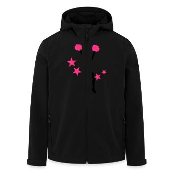 Cheerleader - Men’s Recycled Softshell Jacket by Stanley/Stella - black - Front - AI Model Male 185 light (185cm)