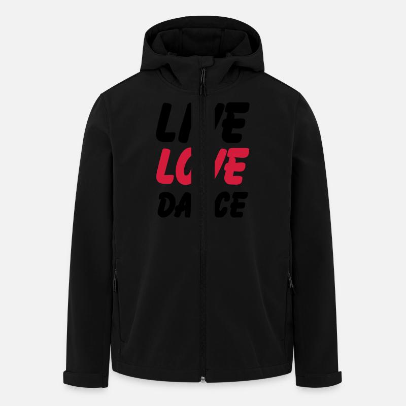 live love dance - Recycelte Männer Softshell-Jacke von Stanley/Stella - Schwarz