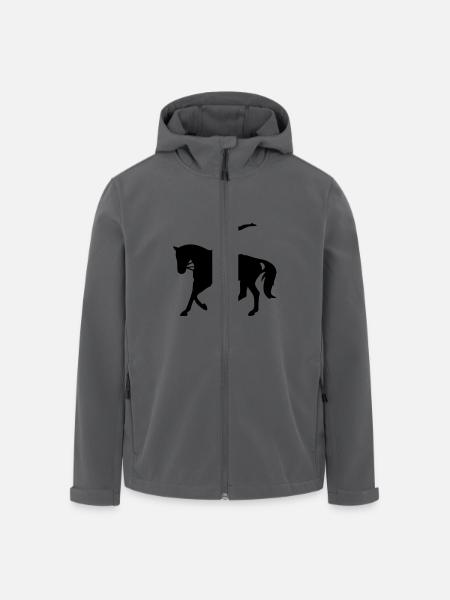 Voltigieren Sprung - Recycelte Männer Softshell-Jacke von Stanley/Stella - Schwarz