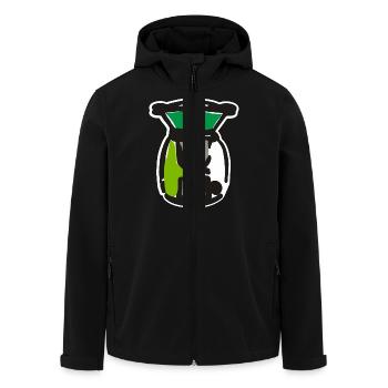 Thermomix Popart - Recycelte Männer Softshell-Jacke von Stanley/Stella - Schwarz - Vorne - AI Model Male 185 light (185cm)