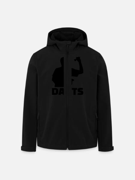 Darts - Men’s Recycled Softshell Jacket by Stanley/Stella - black