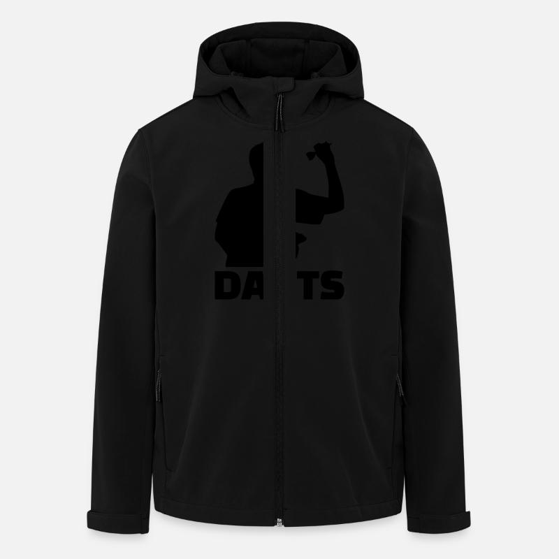 Darts - Men’s Recycled Softshell Jacket by Stanley/Stella - black
