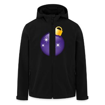 Smiley Christman bauble - Recycelte Männer Softshell-Jacke von Stanley/Stella - Schwarz - Vorne - AI Model Male 185 light (185cm)
