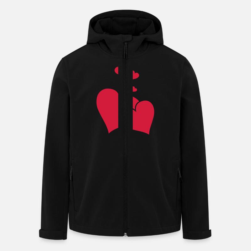 herzen_001 - Men’s Recycled Softshell Jacket by Stanley/Stella - black