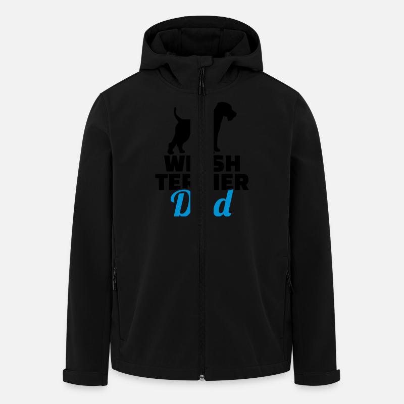 Welsh Terrier - Recycelte Männer Softshell-Jacke von Stanley/Stella - Schwarz
