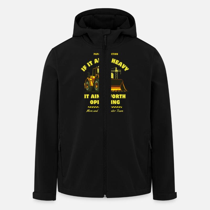 Power Work ,,Radlader" - Recycelte Männer Softshell-Jacke von Stanley/Stella - Schwarz