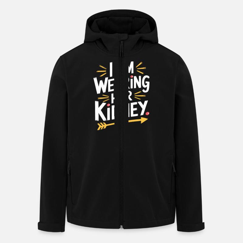 Funny statement on the transplant - Men’s Recycled Softshell Jacket by Stanley/Stella - black