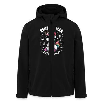 Rentier war ausverkauft Einhorn - Recycelte Männer Softshell-Jacke von Stanley/Stella - Schwarz - Vorne - AI Model Male 185 light (185cm)