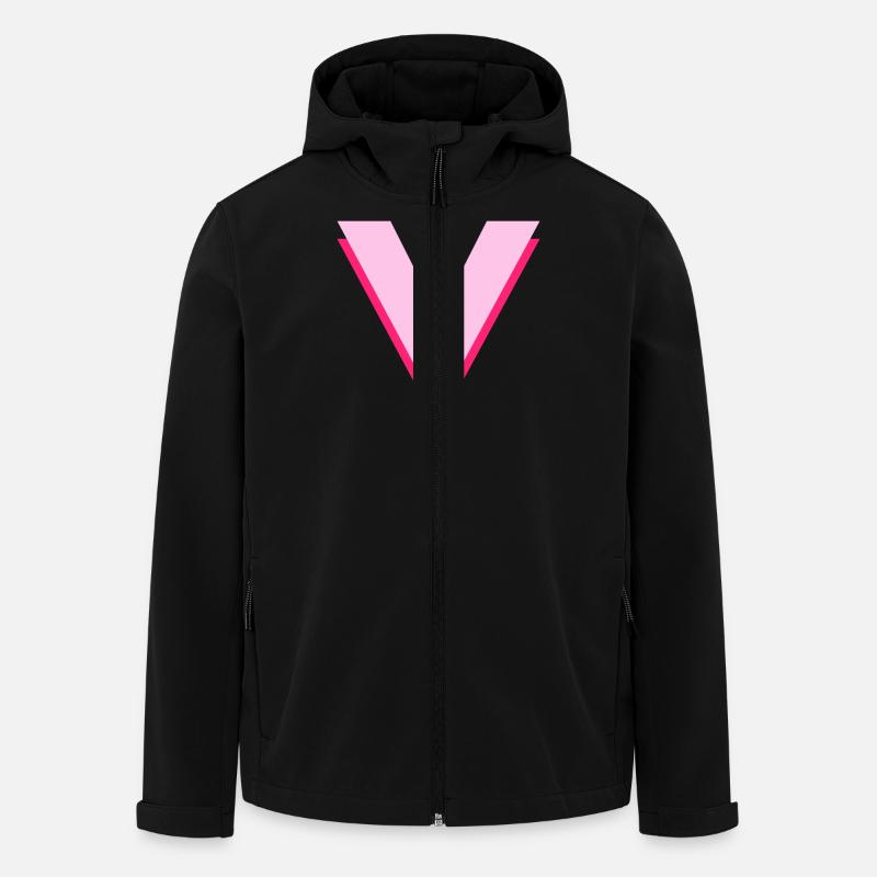 Pop and modern pink letter - Men’s Recycled Softshell Jacket by Stanley/Stella - black