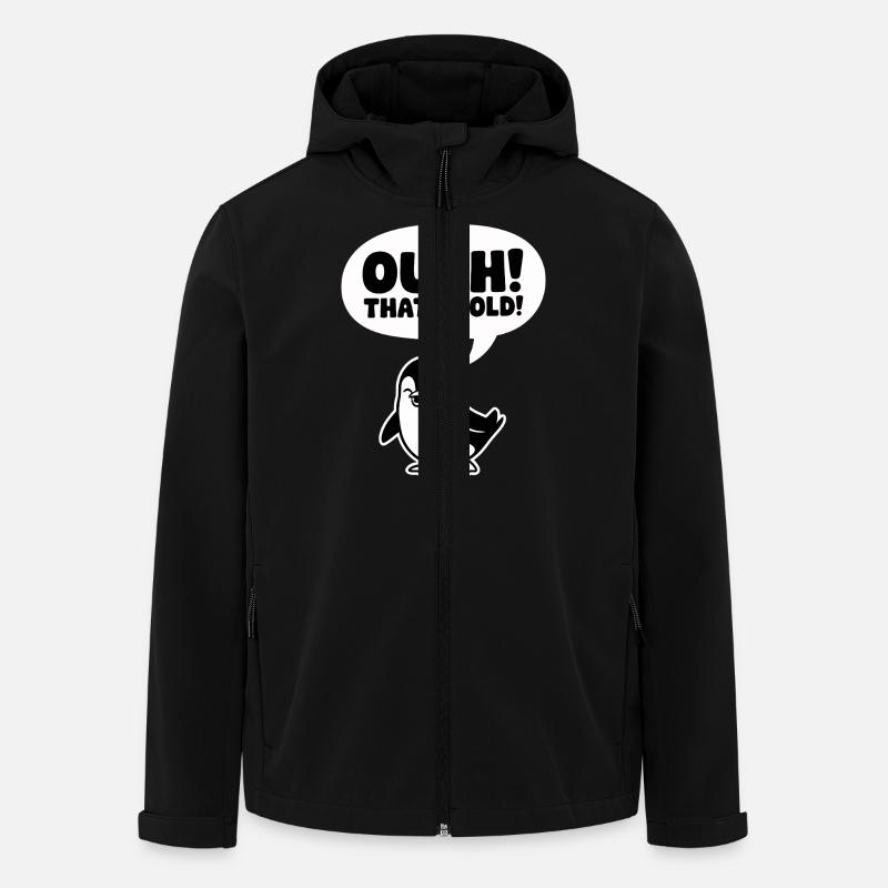 Aïe! C’est froid ! - Veste softshell homme en polyester recyclé Stanley/Stella - noir