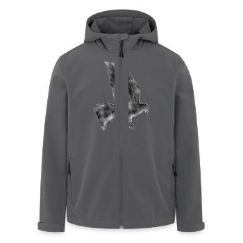 Taube - Recycelte Männer Softshell-Jacke von Stanley/Stella - Anthrazit - Vorne - AI Model Male 185 light (185cm)