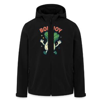 Bok Joy – Glücklicher Pak Choi - Recycelte Männer Softshell-Jacke von Stanley/Stella - Schwarz - Vorne - AI Model Male 185 light (185cm)