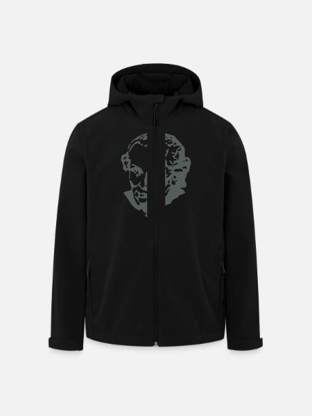 Immanuel Kant - Recycelte Männer Softshell-Jacke von Stanley/Stella - Schwarz