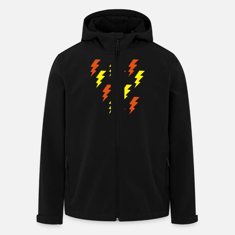 éclair - Veste softshell homme en polyester recyclé Stanley/Stella - noir