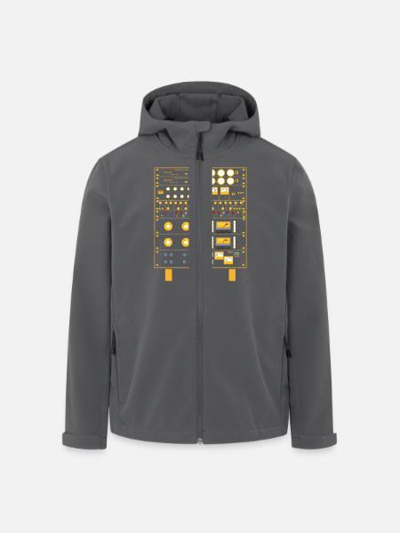 Siderack - Recycelte Männer Softshell-Jacke von Stanley/Stella - Schwarz