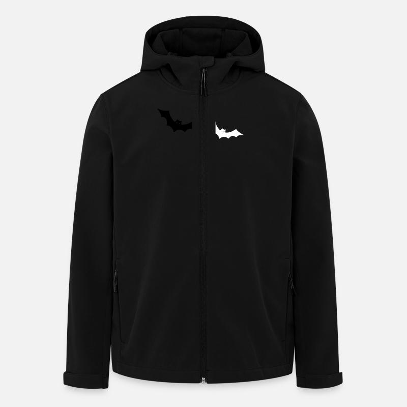Fledermaus - Recycelte Männer Softshell-Jacke von Stanley/Stella - Schwarz