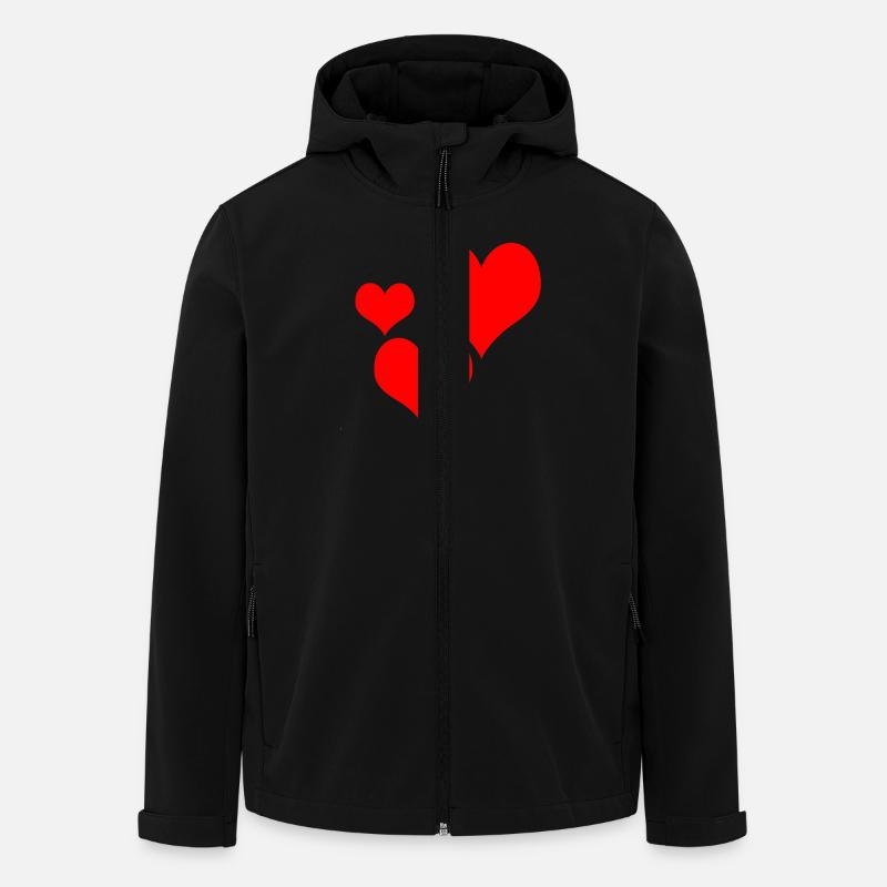 3 coeurs - Veste softshell homme en polyester recyclé Stanley/Stella - noir