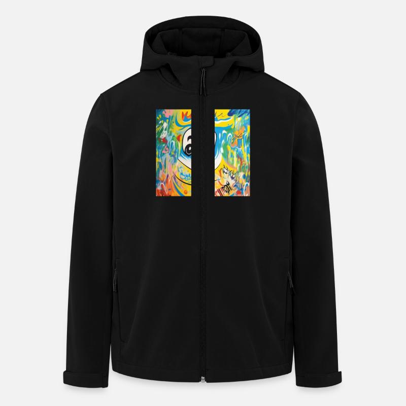 sketch to image 20241129 194043 - Recycelte Männer Softshell-Jacke von Stanley/Stella - Schwarz