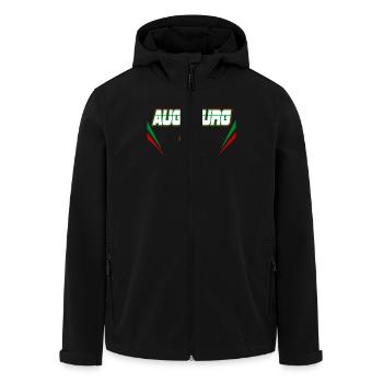 Augsburg Eishockey - Recycelte Männer Softshell-Jacke von Stanley/Stella - Schwarz - Vorne - AI Model Male 185 light (185cm)