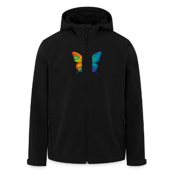 Papillon Colorblast - Veste softshell homme en polyester recyclé Stanley/Stella - noir - Devant - AI Model Male 185 light (185cm)