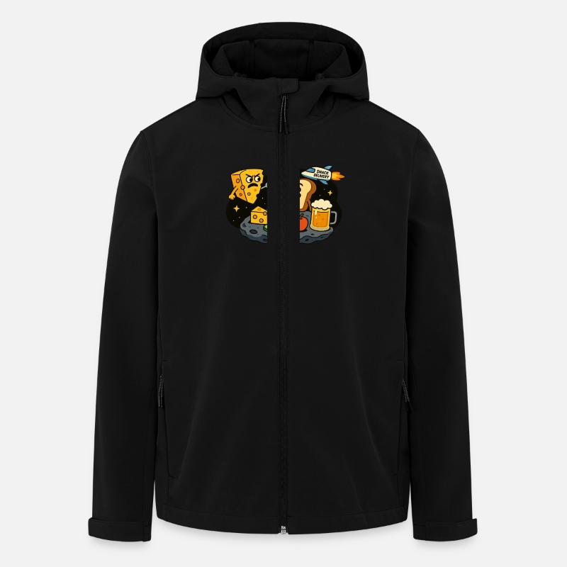 Collation dans l’espace - Veste softshell homme en polyester recyclé Stanley/Stella - noir