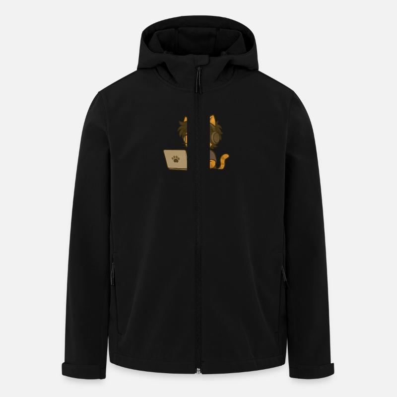 Nerd - Recycelte Männer Softshell-Jacke von Stanley/Stella - Schwarz