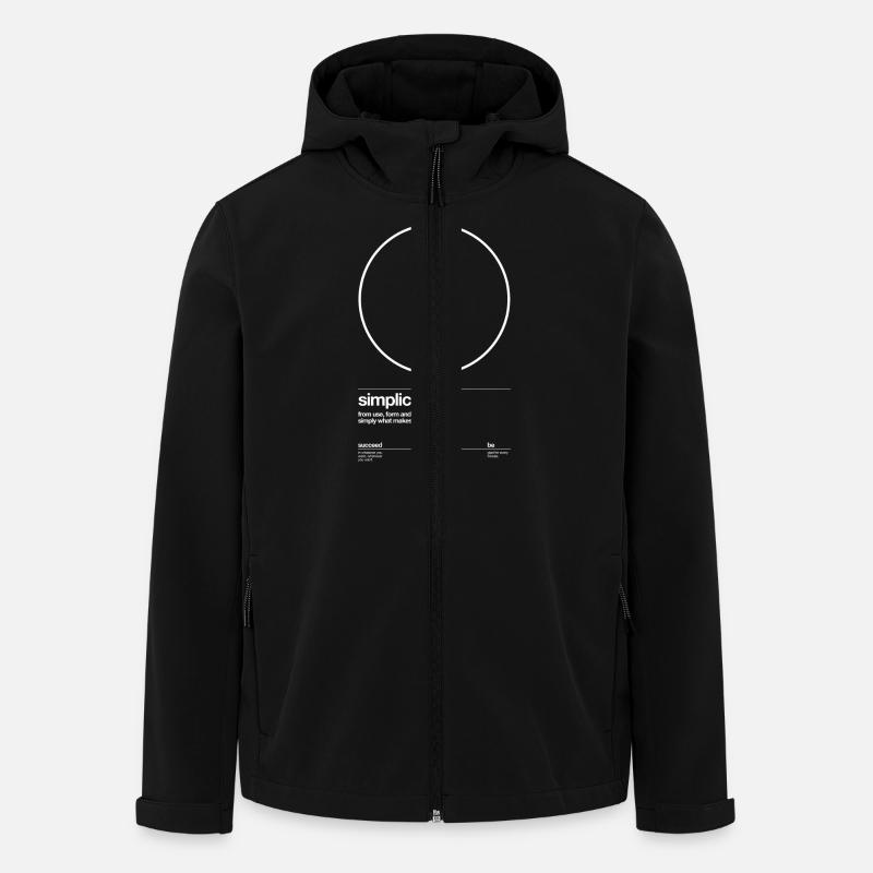 simplicity white - Recycelte Männer Softshell-Jacke von Stanley/Stella - Schwarz