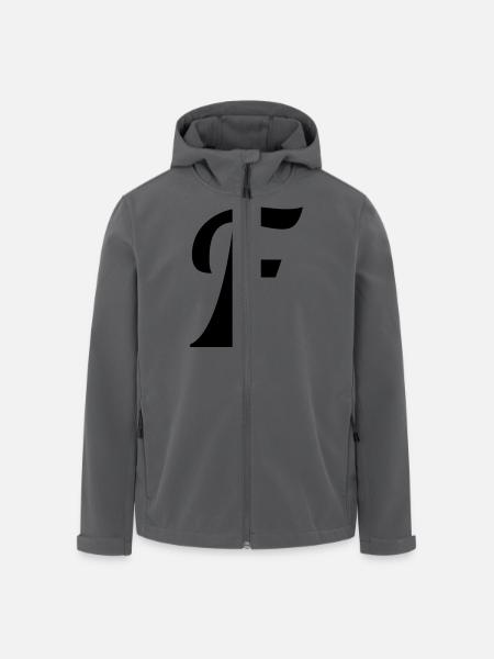 F - Recycelte Männer Softshell-Jacke von Stanley/Stella - Schwarz
