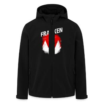 Franken - Recycelte Männer Softshell-Jacke von Stanley/Stella - Schwarz - Vorne - AI Model Male 185 light (185cm)