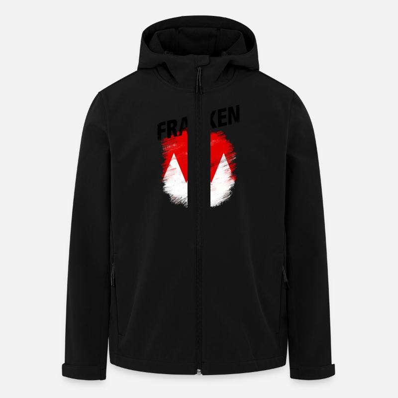 Franken - Recycelte Männer Softshell-Jacke von Stanley/Stella - Schwarz