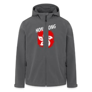 Hongkong - Recycelte Männer Softshell-Jacke von Stanley/Stella - Anthrazit - Vorne - AI Model Male 185 light (185cm)
