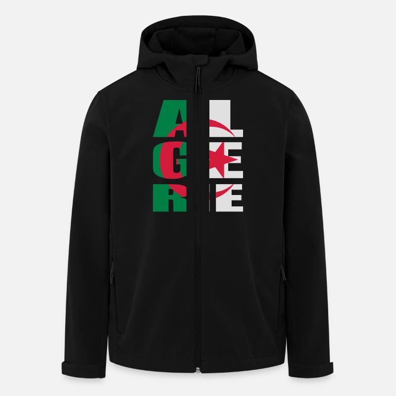algeria - Recycelte Männer Softshell-Jacke von Stanley/Stella - Schwarz