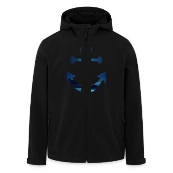 Nordpol Anker - Recycelte Männer Softshell-Jacke von Stanley/Stella - Schwarz - Vorne - AI Model Male 185 light (185cm)