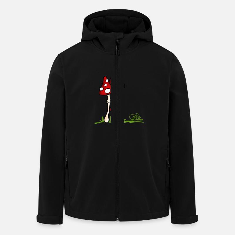 Muchotravky - Toadstools - Men’s Recycled Softshell Jacket by Stanley/Stella - black