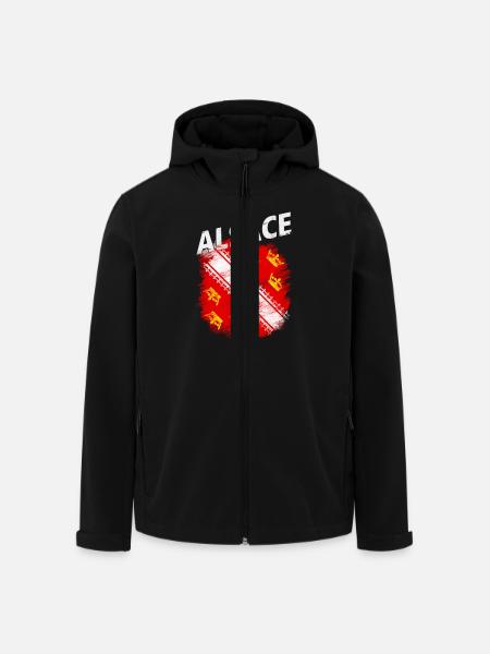 Alsace - Recycelte Männer Softshell-Jacke von Stanley/Stella - Schwarz