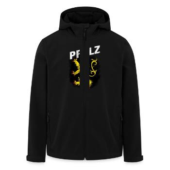 Pfalz - Recycelte Männer Softshell-Jacke von Stanley/Stella - Schwarz - Vorne - AI Model Male 185 light (185cm)