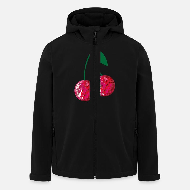 disco cherries - Men’s Recycled Softshell Jacket by Stanley/Stella - black